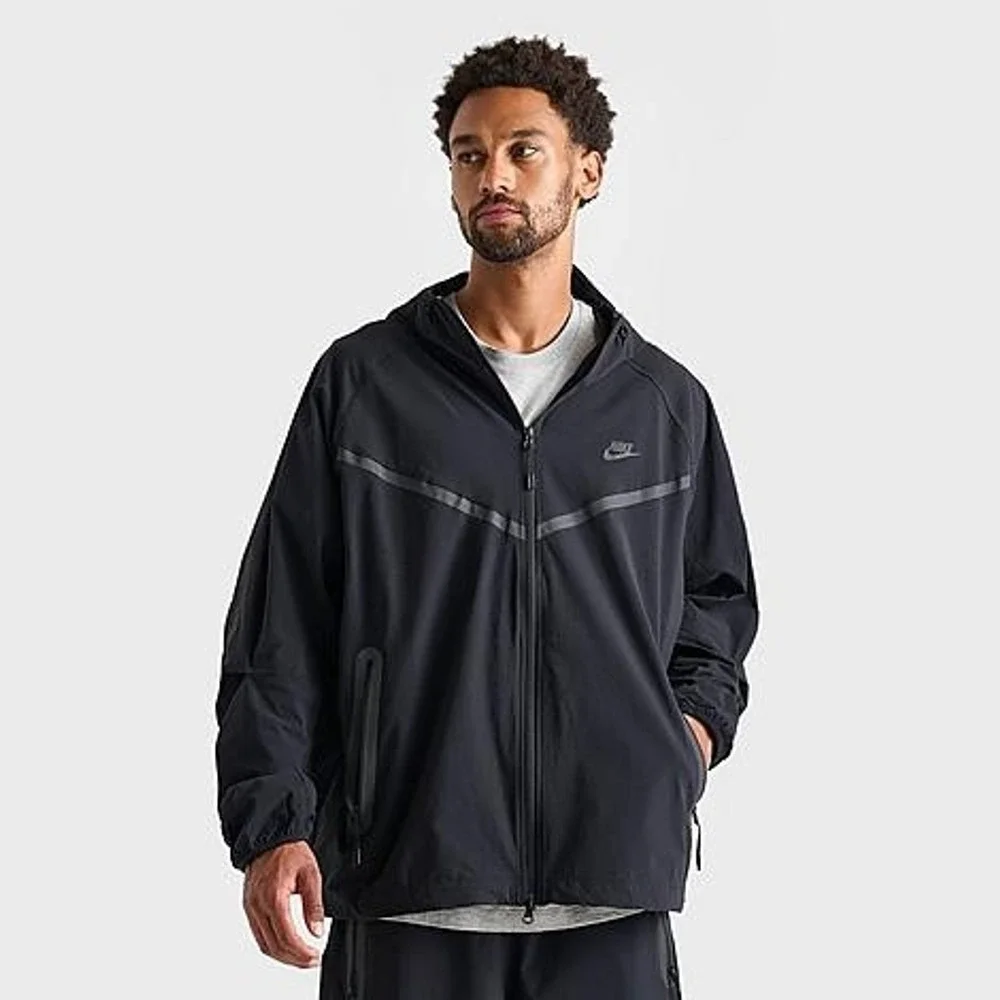 Nike Tech Woven Full Zip Windrunner Jacket HM7151-010 Mens Large Black NWT